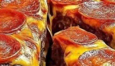 Ultimate Double Cheeseburger Pizza Stack