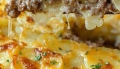 Cheesy Hamburger Potato Casserole