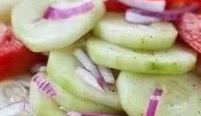 Marinated Cucumbers, Onions, and Tomatoes !!