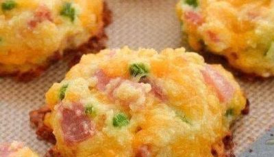 🧀 Cheesy Ham & Herb Biscuits